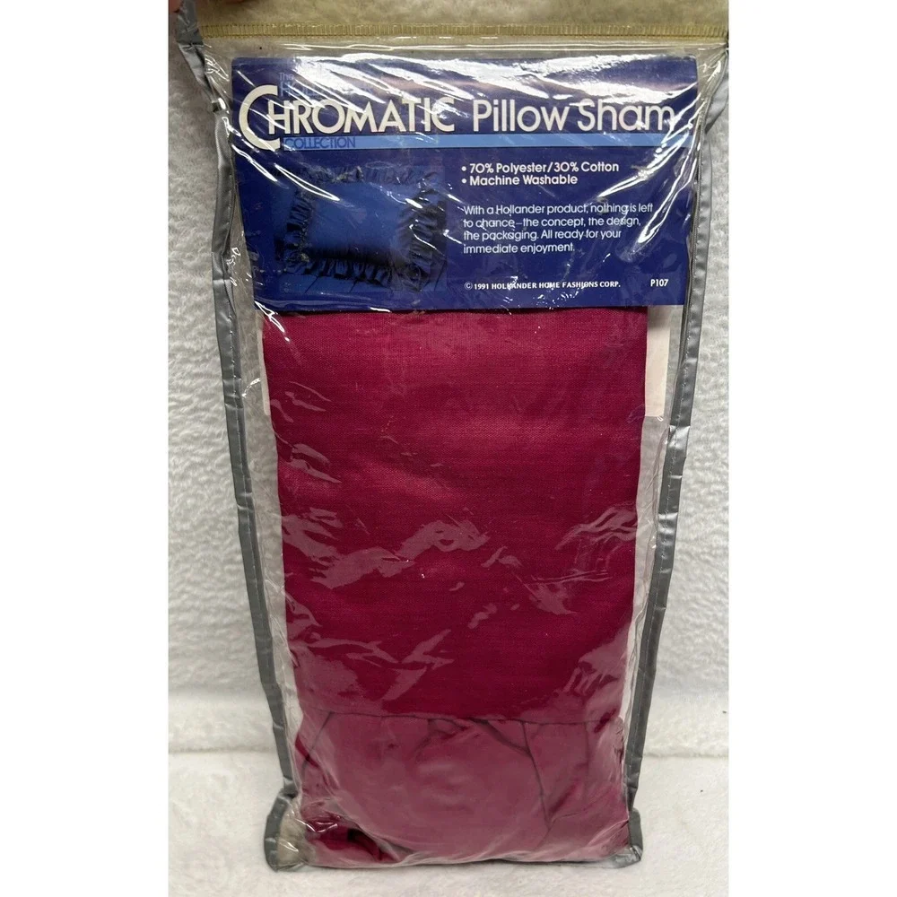 Vintage Hollander Chromatic Ruby Pink Standard Pillow SHAM NEW‎